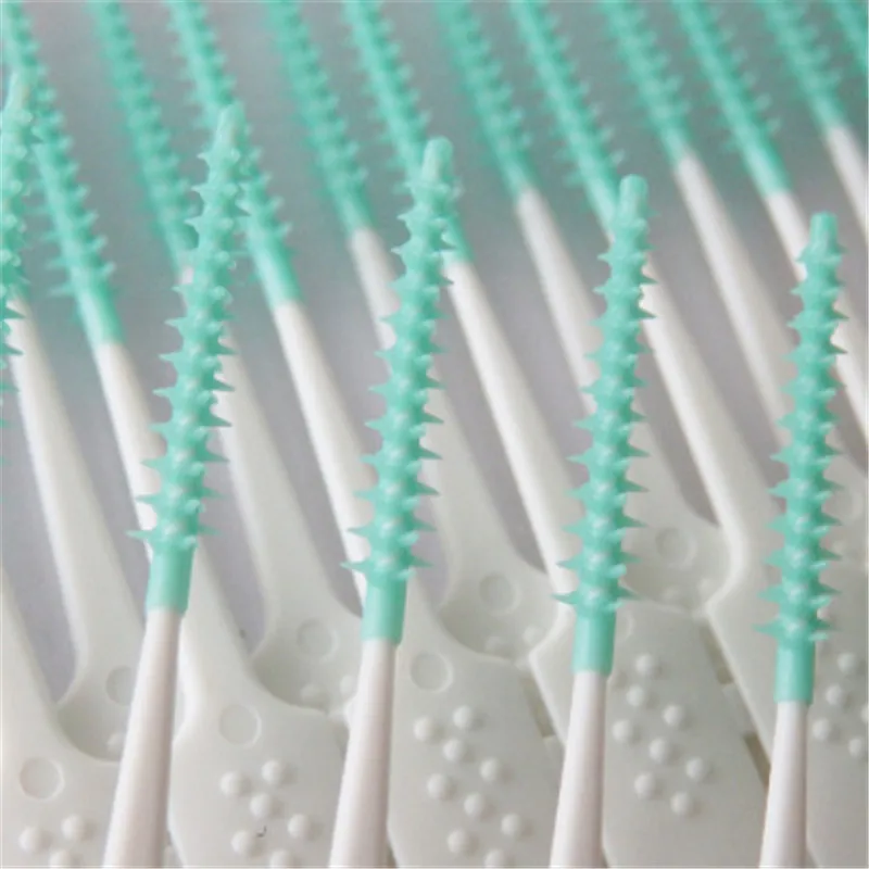 20 шт./кор. мягкие унисекс межзубные щетки очищаются между зубами Зубная щетка