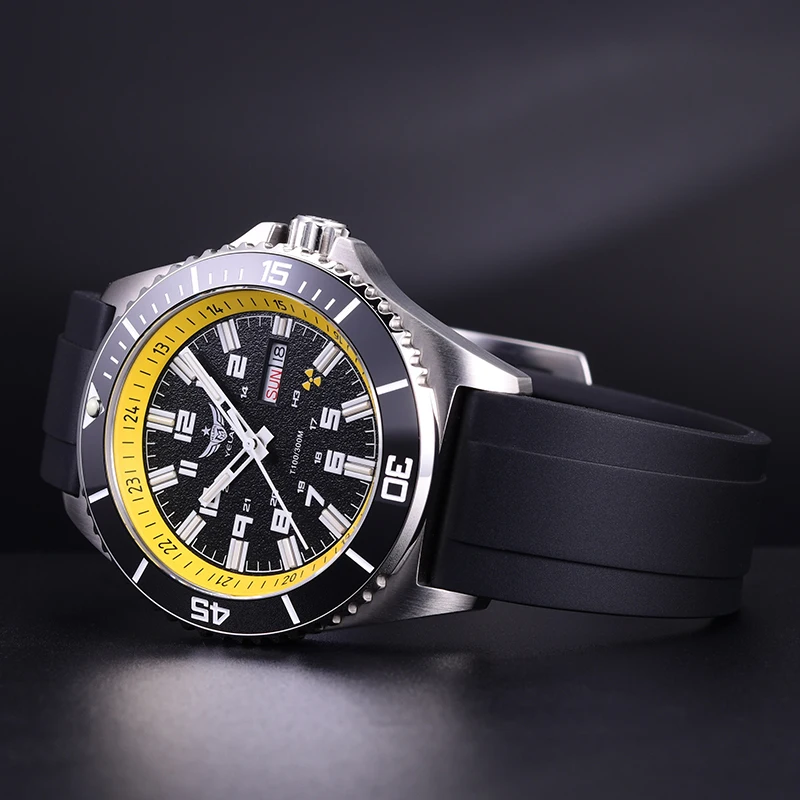 Часы наручные Yelang мужские с автоподсветкой 300 м водостойкие | Наручные часы