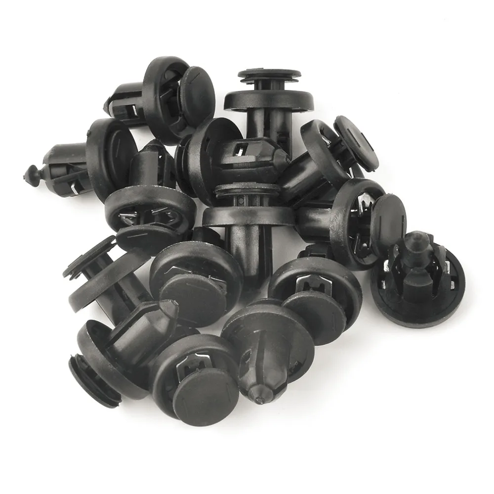 

20pcs 11313 10MM Plastic Car Trim Card Panel Fixed Clamp Vehicle Door Bumper Fastener Buckle for Honda Civic for Accord Eighth