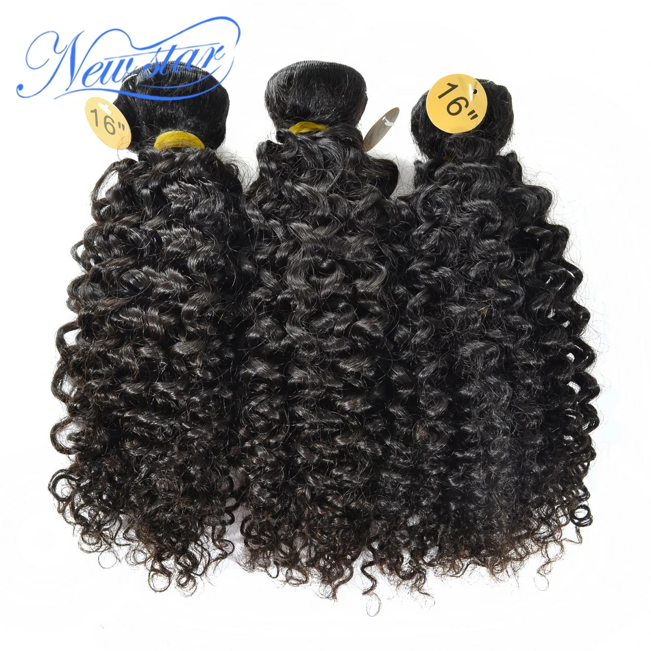 Новые бразильские кудрявые афро волосы для наращивания 3 шт. уток 100% натуральные