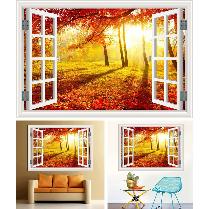 Набор для алмазной вышивки четыре сезона за окном|Алмазная мозаика и вышивка| |