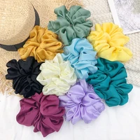 french chic retro scrunchies romantic organza korea ins syle tulle college style elegant hair rope headdress woman accesories