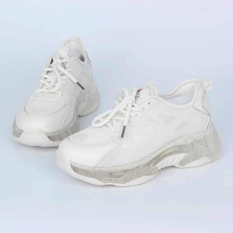 Женские массивные кроссовки Вулканизированная подошва повседневная обувь для