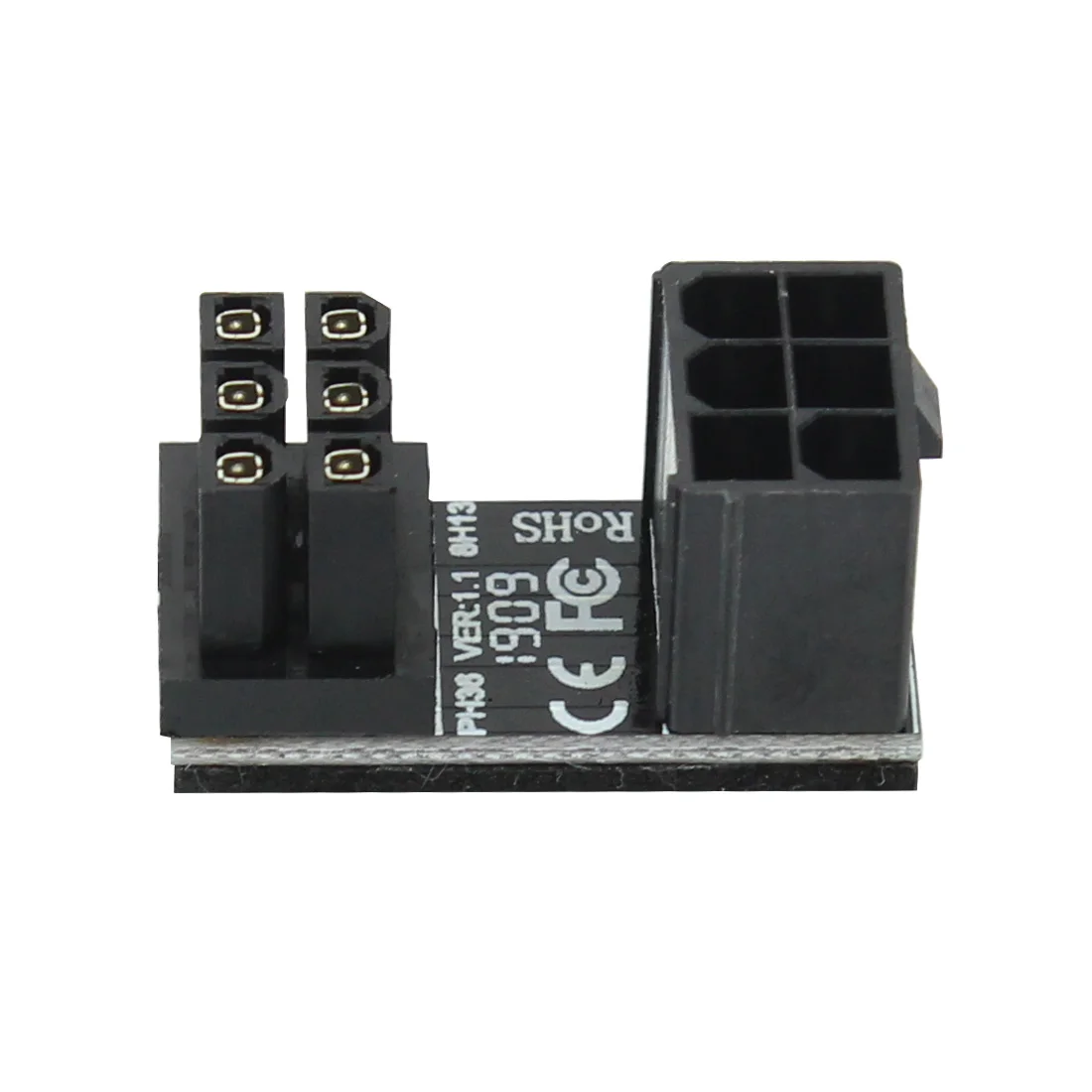 JEYI ATX 6pin/8pin Male 180 градусов угловой до 6pin/8Pin гнездовой адаптер питания для