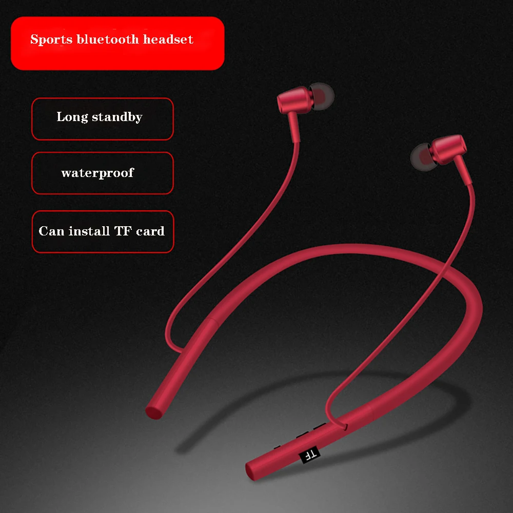 Bluetooth гарнитура TWS модная и с креплением на шею длительное время работы в режиме