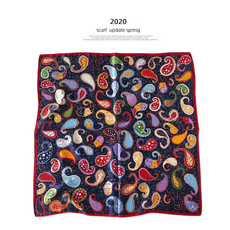 

2020 New 100% Mulberry Silk Winter Scarf Hijab Square Scarves Hijab Brand Female Bandana Foulard Poncho Pashmina Shawls 65*65cm
