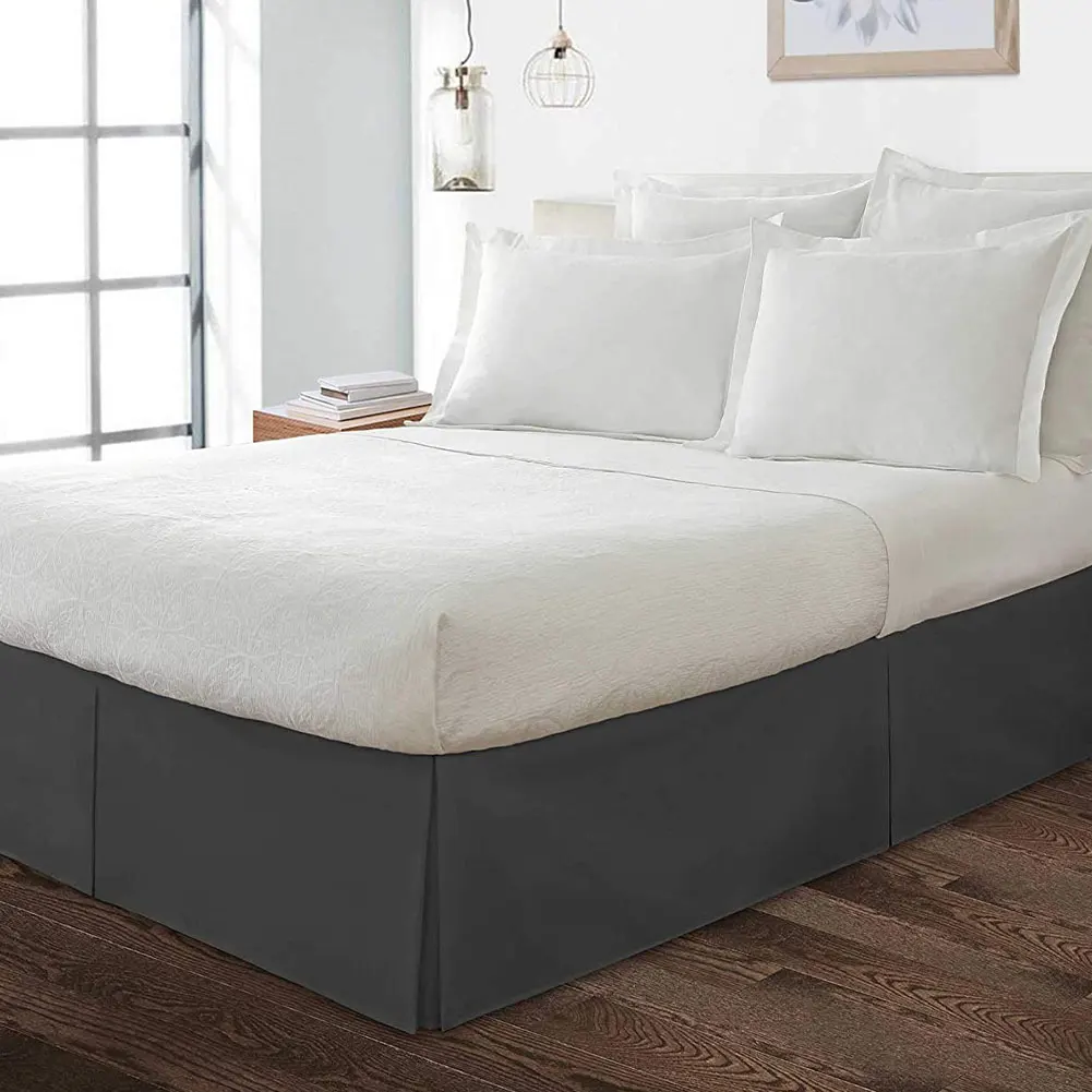 

Different Styles Polyester Bed Skirt Drop Pleated Dust Ruffle Extra Bedding Base Valance Sheet For Home Bedroom Bar Livingroom