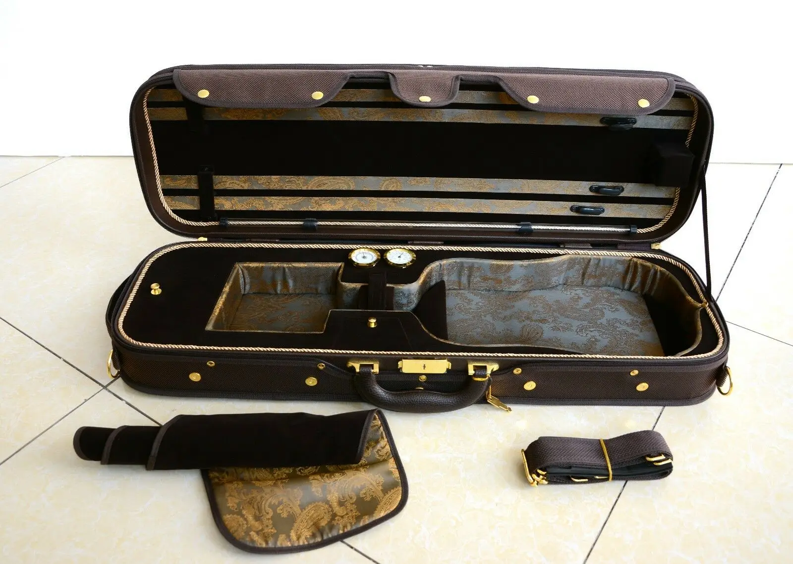 Роскошный и Королевский Деревянный чехол для скрипки прочный 3 2 кг черного