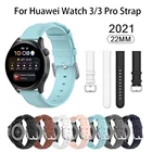 Ремешок кожаный для Samsung Galaxy Watch 46 мм Gear S3 ClassicFrontier, браслет для Huawei Watch 33ProGT 2Pro, 22 мм