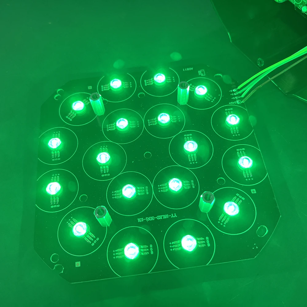 2 шт./Светодиодная панель 18x3 Вт rgb 3 в 1 светодиодные Аксессуары для освещения 24 В |