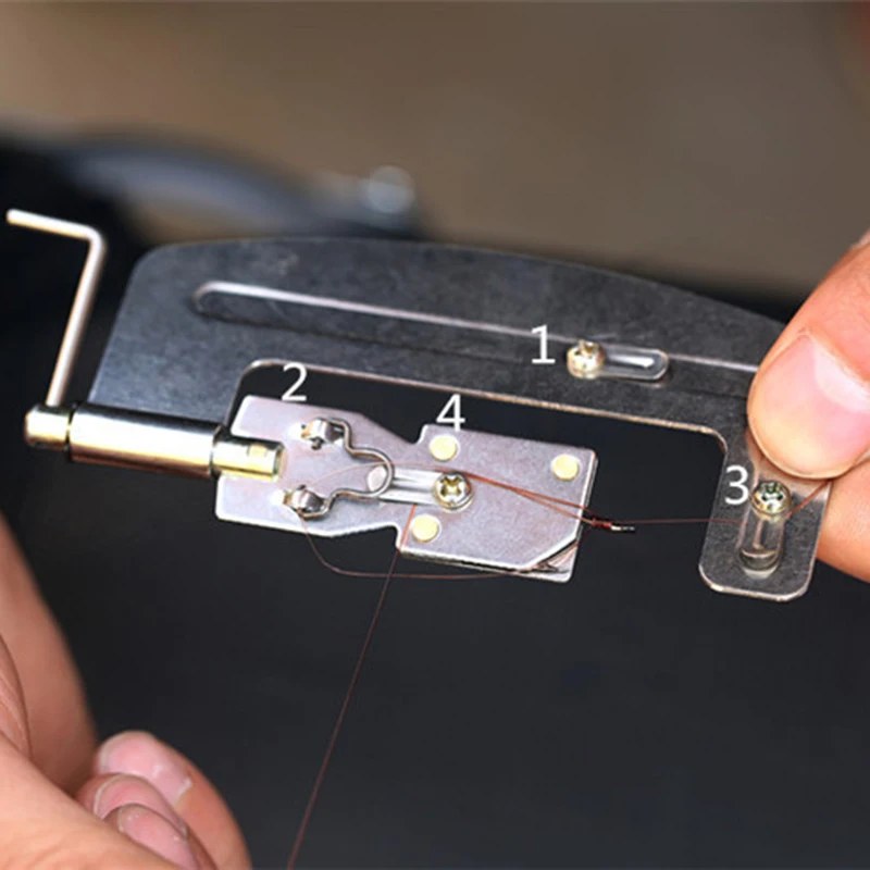 1Pc Stainless Steel Semi-automatic Fishing Hook Line Tier Tie Binding Device Tool | Спорт и развлечения