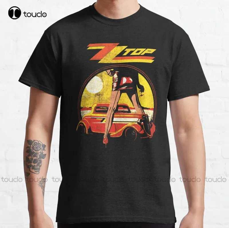 

New Best Seller Zz Top Classic T-Shirt Cotton Tee Shirt S-5Xl