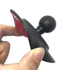 Резиновая шаровая Головка для крепления на приборную панель автомобиля, круглая пластина на присоске с клейкой лентой для Крепления Ram для камеры Gopro GPS, смартфонов