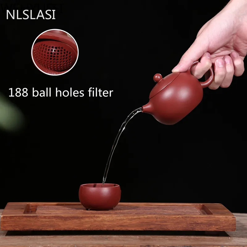 NLSLASI аутентичный чайный горшок из исинской фиолетовой глины Xi Shi набор Dahongpao