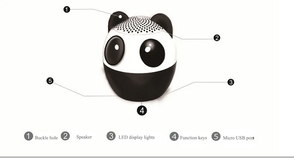 Мини-Животный Bluetooth динамик портативный мультяшный уличный музыкальный плеер 3D