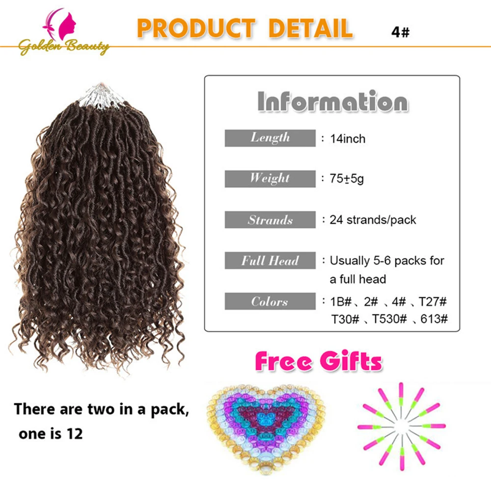 Женские плетеные косы Goddess Locs синтетические пряди волос 24 14 дюймов 18 дюймов| |