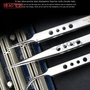 Механический Пинцет для обслуживания мобильный телефон, удлиненный зажим, для прецизионных электронных устройств