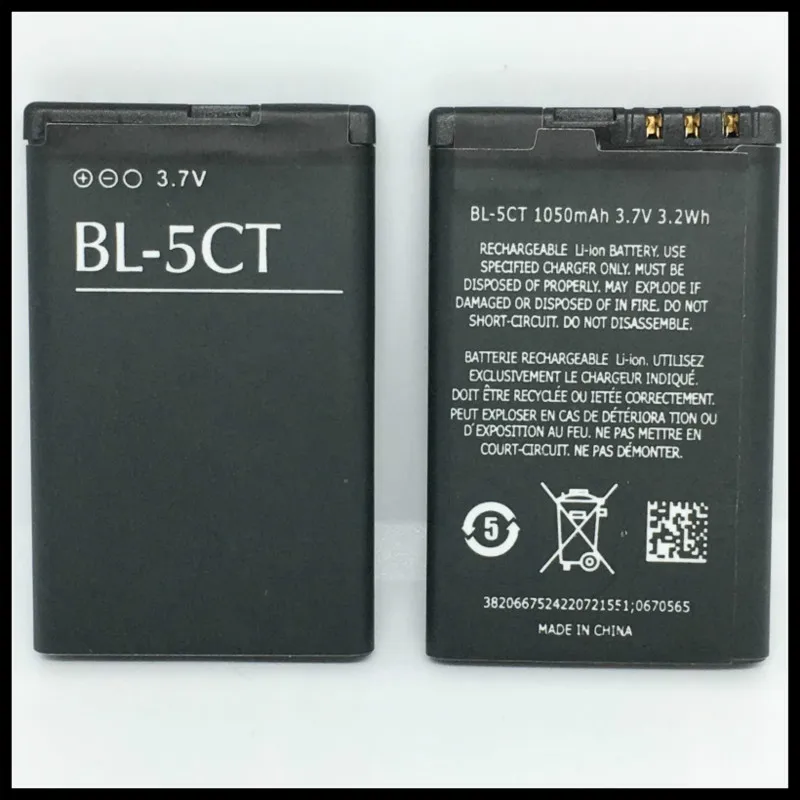 Аккумулятор BL-5CT BL 5CT BL5CT Сменный аккумулятор для Nokia 5220XM/6303C/6730C/C3-01 C5-00/C5-02 C6-01 3720 |
