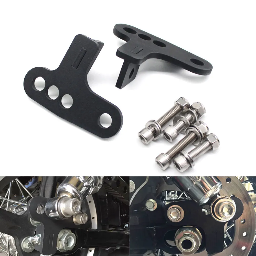 Для моделей Hugger мотоцикла Sportster XL883 XL1200 X48 X72 XL 883 1200 1988-1999: Задний регулируемый комплект понижения высоты на 1 "2" 3 "на.