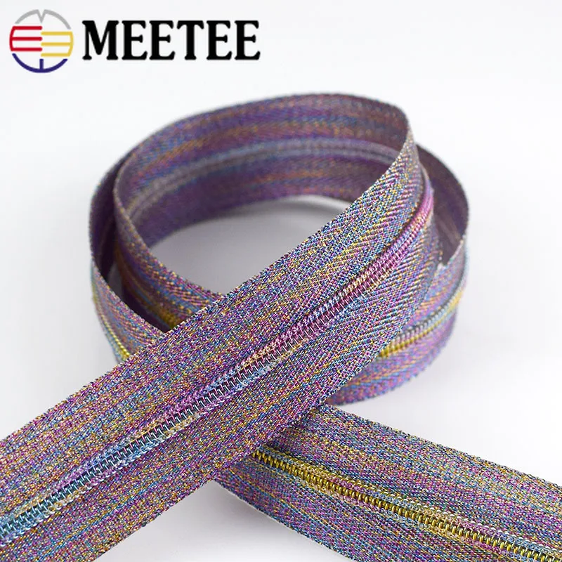 2/5/10 метров Meetee цветной 5 # Нейлон застежки молнии для шитья Сделай Сам молния
