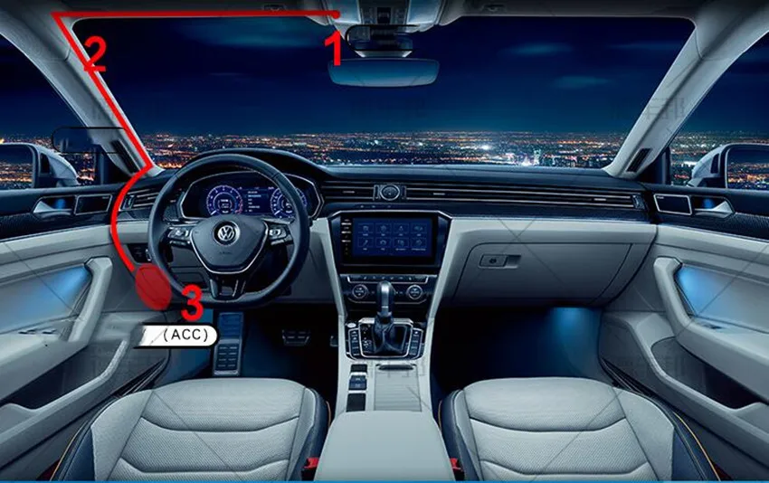 HD скрытый вождения рекордер для VW Golf 7 PASSAT B8 Тайрон T-ROC CC NEW BORA