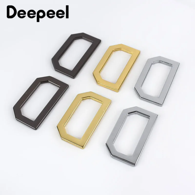 

4pcs Deepeel 3.8cm(ID) Metal Square D Rings Buckles Garment Belt DIY Handmade Luggage Bags Sewing Accessories Leather Craft
