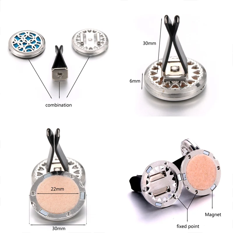 Новинка автомобильный диффузор для ароматерапии в форме сердца из нержавеющей