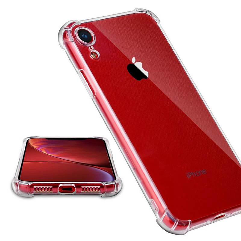 For iPhone XR Clear Case Air-bag Protect Soft TPU Transparent Phone Cover for 6 6S Plus 7 8 X XS Max |