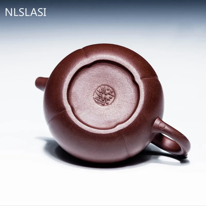 235cc фиолетовый песок глина Исин Чайник Китайский чайный набор камень вышитый