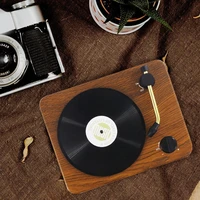 retro record bluetooth compatible speaker subwoofe atomic wireless vinyl record player multifunction player