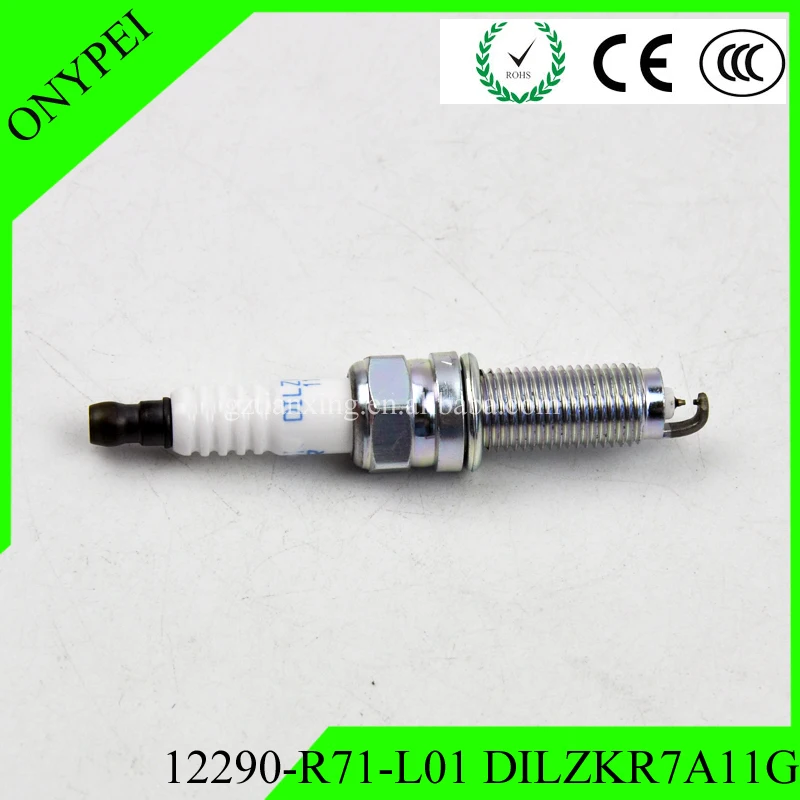 Двойная иридиевая Свеча зажигания 12290 R71 L01 DILZKR7A11G для Honda Accord Odyssey Pilot 12290R71L01 DILZKR7A 11G