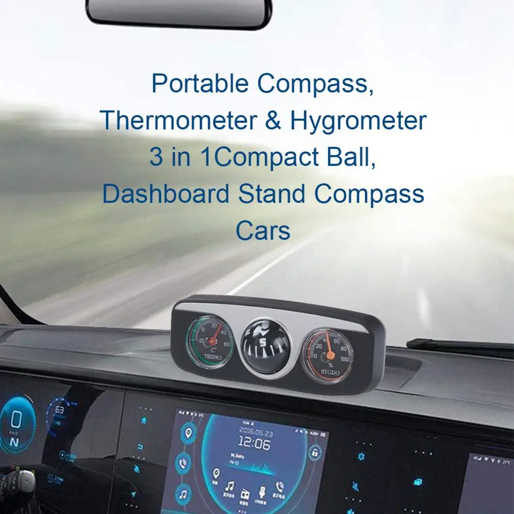 Набор для компаса автомобильный термометр приборной панели и гигрометр