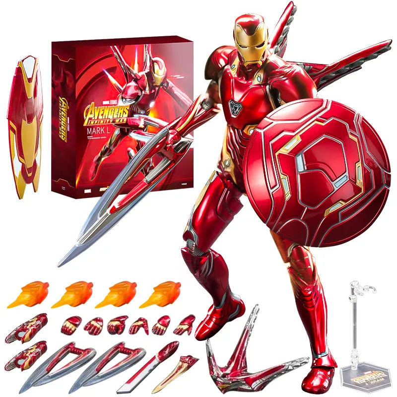 New MK 50 Disney Anime movie Avengers Marvel ZD Toy Tony Stark Legends Iron Man MK1 MK3 MK4 MK85 MK6 Gift box Action Toys Figure