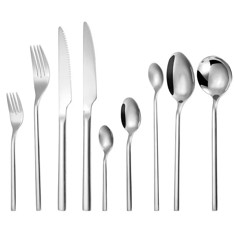Набор высококачественных столовых приборов из нержавеющей стали комплект 9