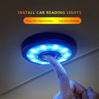 wireless car roof led reading light portable usb charging car interior lamp universal touch type car interior night lights