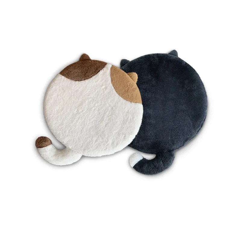 

40cm Cute Cartoon Animal Cat Round Shape Chair Seat Cushion Creative Sofa Decor Gift Soft Stuffed Pillow Plush Back cushion Toys
