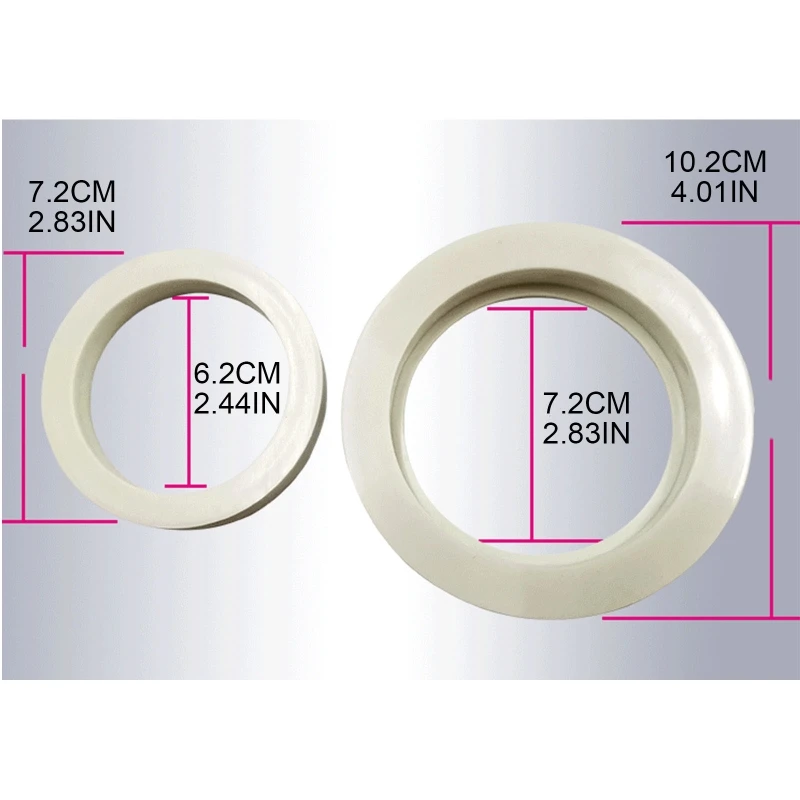 

2 Pcs Golf Putting Green Hole Cup Rings Training Aid Outdoor Golf White PP Plastic Putting Cup Rings Sports Equipments