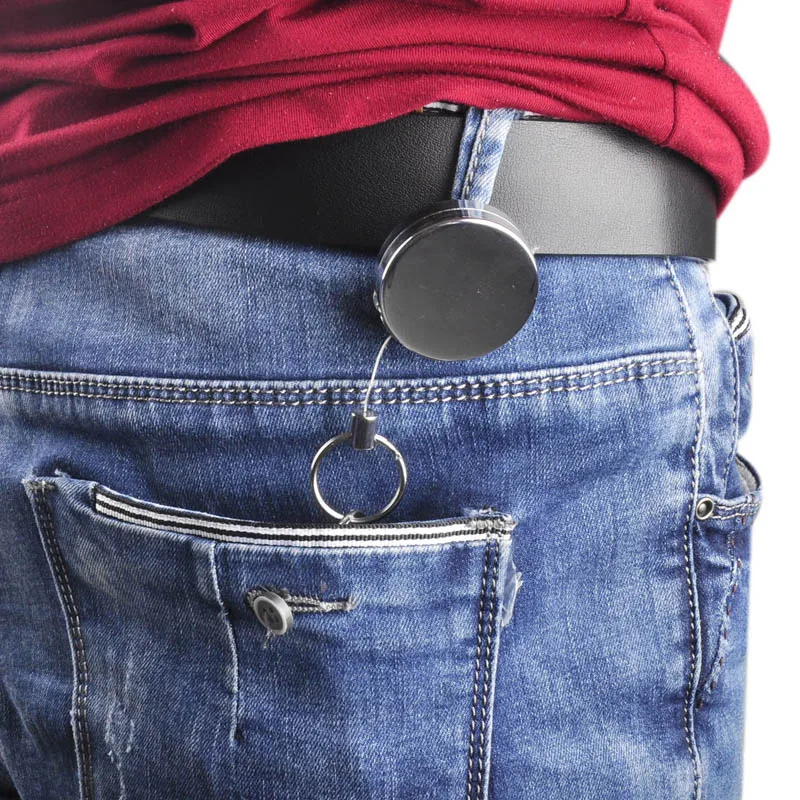 Новинка повседневный походный стальной трос брелок с защитой от кражи Сталкер