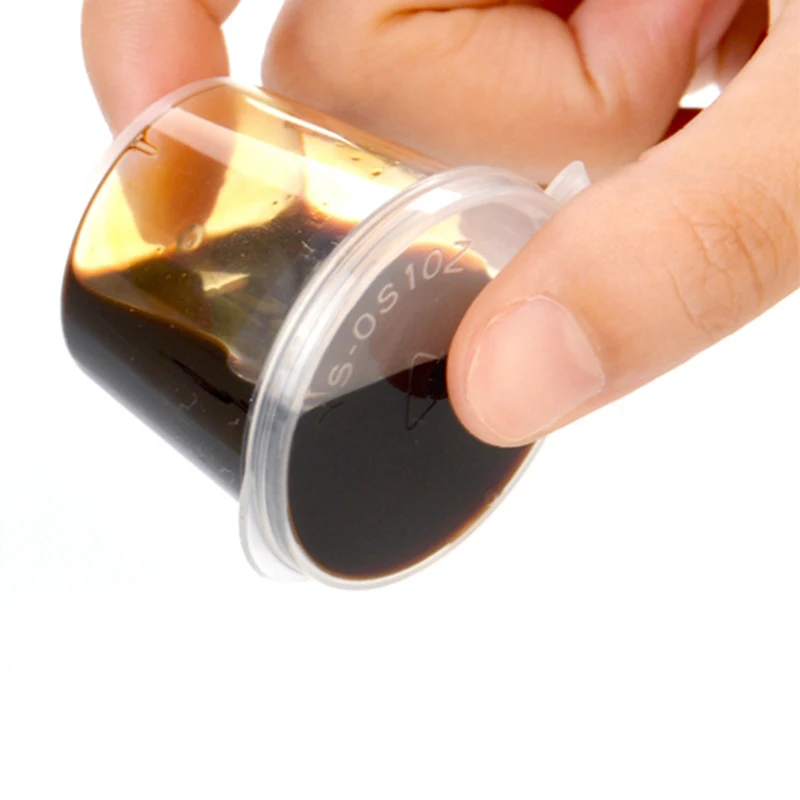 50/100 шт одноразовые прозрачные пластиковые чашки для соуса контейнер еды