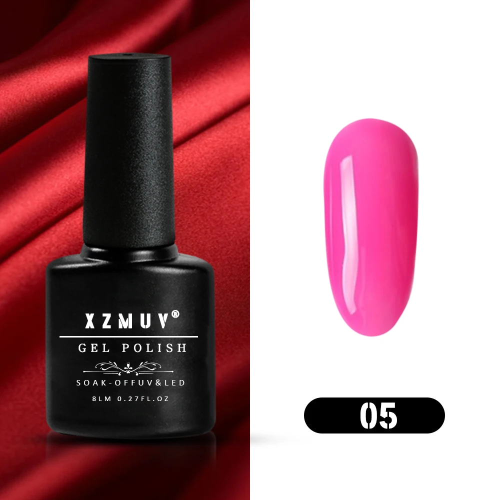 

XZMUV 8ml nail polish gel set nail polish semi-permanent Vernis top coat UV LED gel oil can absorb nail polish artistic glue