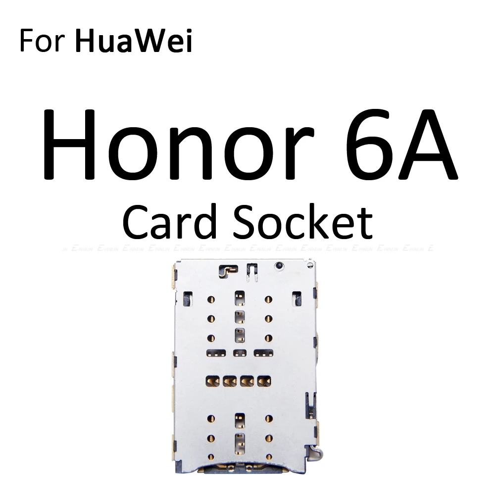 

10pcs/lot Sim Micro SD Card Tray Socket Holder Adapter Container Connector Slot Reader For HuaWei Honor 6A 6X BLN-AL10 BLL-L22
