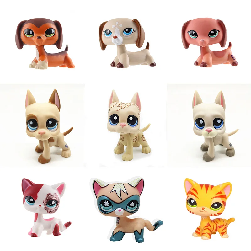 Настоящие маленькие игрушки lps для домашних животных модель собаки