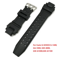 for casio g shock ga 1000 1100 gw 4000 a1100 g 1400 silicone strap sport waterproof pu replacement band watch accessories