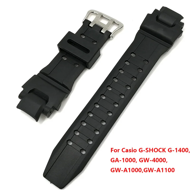 Для объектива с оптическими зумом Casio G SHOCK GA 1000 /1100 GW 4000 /A1100 1400 силиконовый ремешок