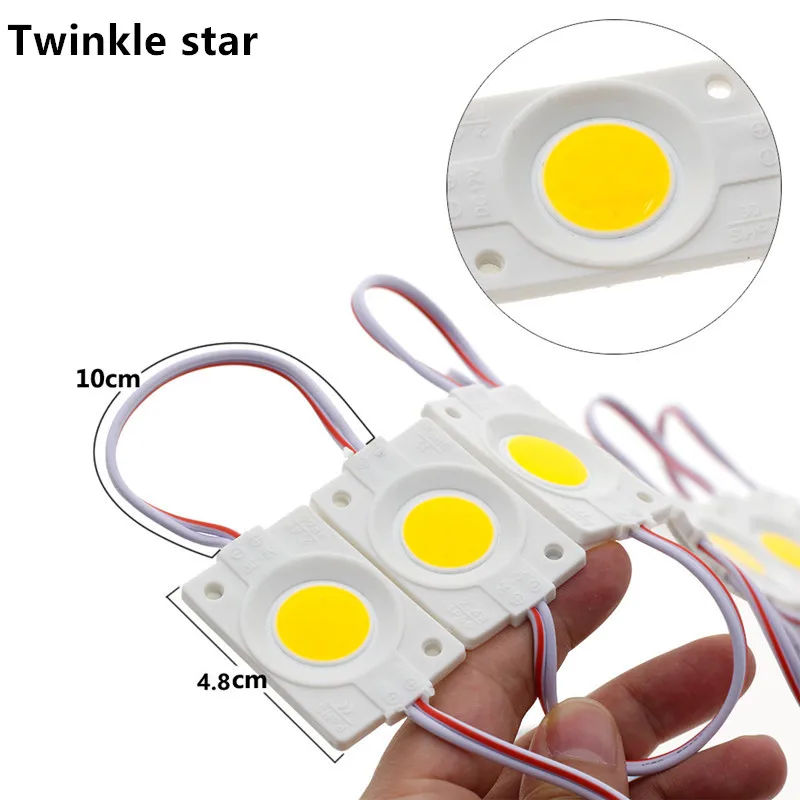 

Led Module 12V COB Light Advertisement Design Sign Backlight Shop Banner Waterproof IP65 White Red Green Blue Yellow Pink 10pcs