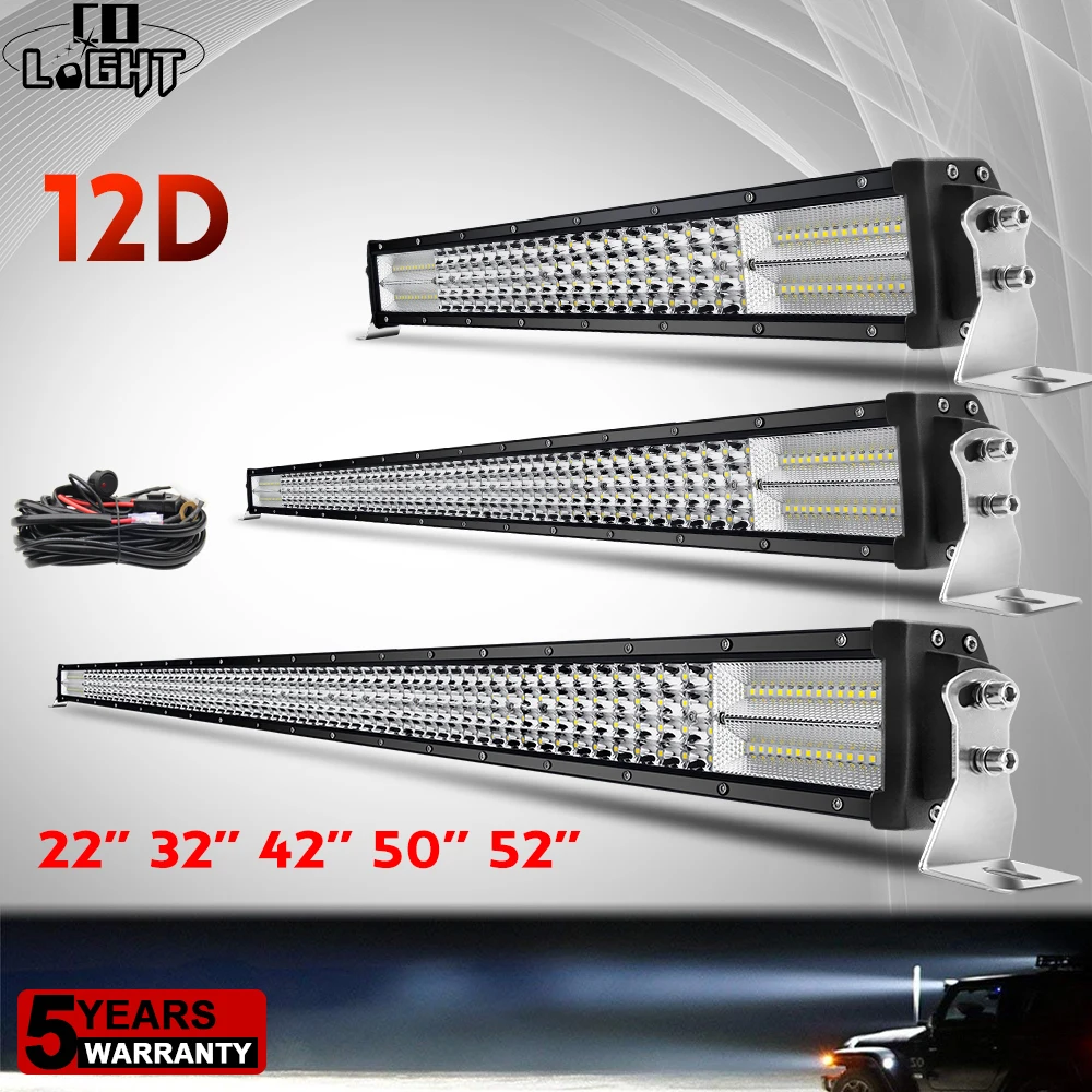CO LIGHT 12D 4 рядная Светодиодная панель 12 в 24 В 924 Вт 888 744 564 384 внедорожная прожектор