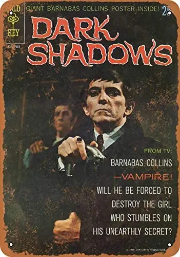 

12 x 16 inches Metal Vintage Funny Tin Sign 1968 Dark Shadows Barnabas