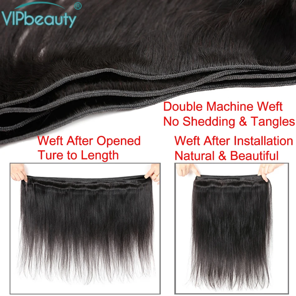 VIP beauty, малазийские прямые волосы, 4 пряди, человеческие вплетаемые волосы remy для наращивания, натуральный черный цвет, волосы уток
