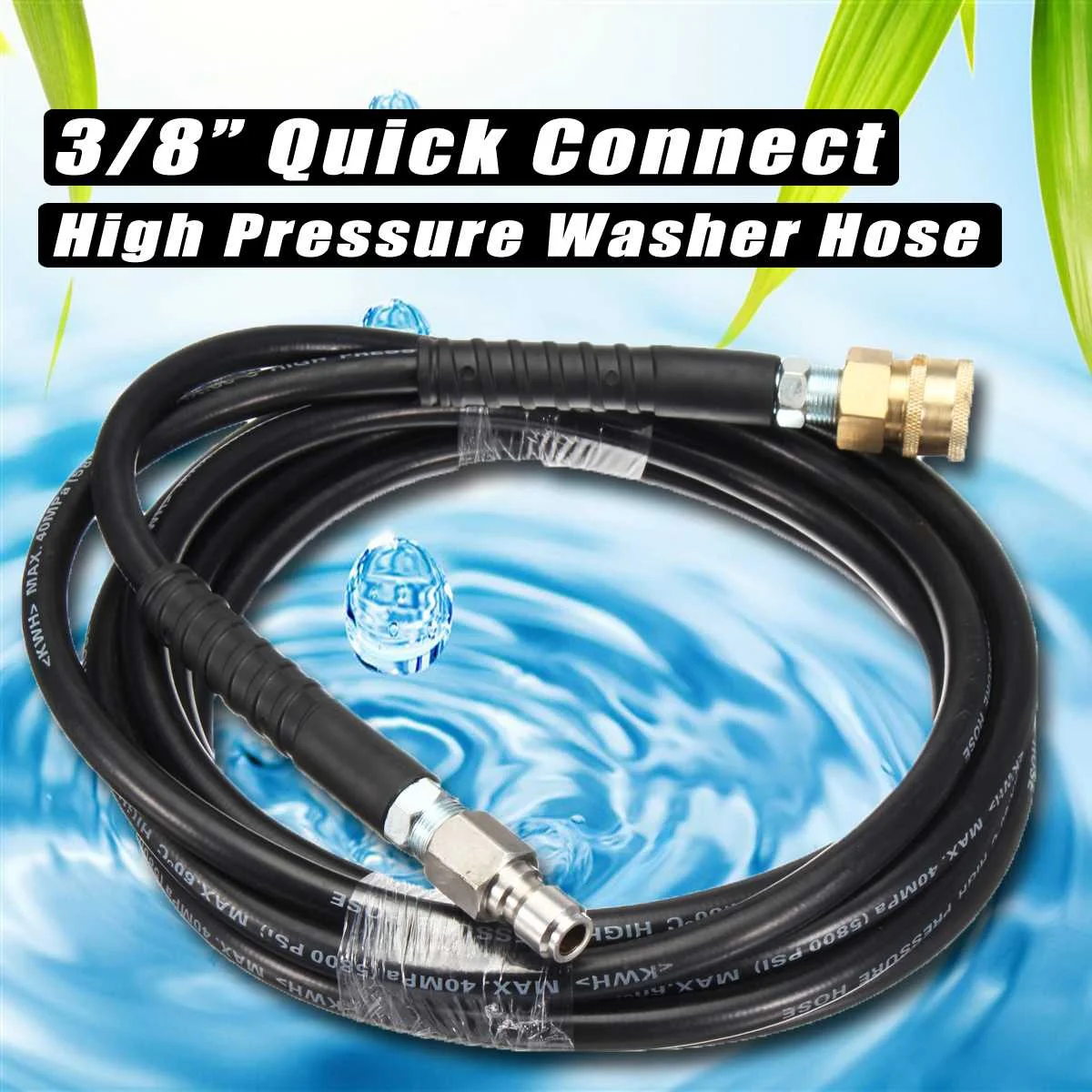 

5M High Pressure Hose 40MPa 3/8 Quick Connect For Washing Spray-gun Water Cleaning Washer Connecting For pressure washer