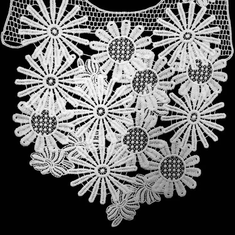 Emboidery воротник для шеи diy поддельные съемные воротники водорастворимые Женская
